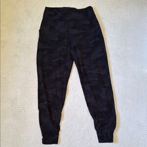 Lululemon Black Camouflage Joggers